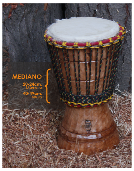 Djembe africano mediano a medida